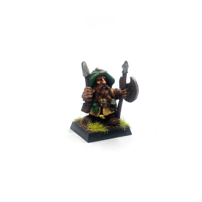 Warhammer Fantasy - Dwarfs - D5 Imperial Dwarf with Axe & Spear, Nardur (Metal)